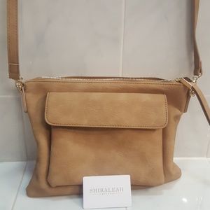 Vegan leather cross-body bag